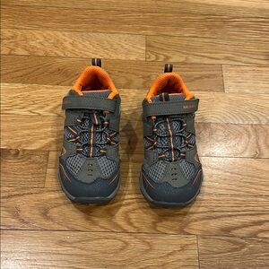 Merrell Kids' Gray and Orange Shoes worn once EUC